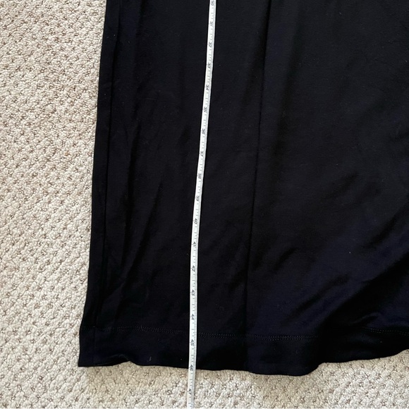 Lou & Grey Open Front Long Pocket Duster Cardigan Sweater Black - Picture 8 of 9